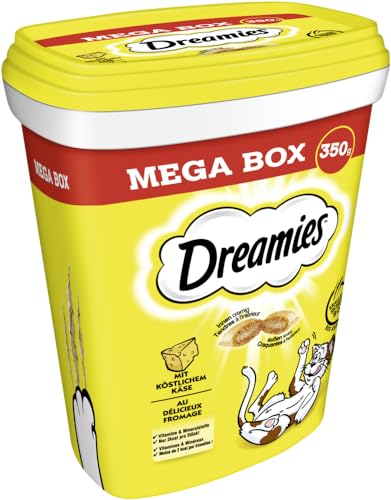 DREAMIES Mega Box mit Käse 1 x 350g, Katzensnack, Leckerlis von MARS