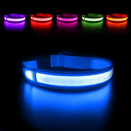 Leuchthalsband Hund, Hundehalsband Leuchtend Aufladbar, LED Halsband für Hunde Leuchtband Einstellbar Wasserdicht mit 3 Lichtmodi Sicherheit für Kleine Mittlere Große Hunde, Blau S Leuchthalsband Hund, Hundehalsband Leuchtend Aufladbar, LED Halsband für Hunde Leuchtband Einstellbar Wasserdicht mit 3 Lichtmodi Sicherheit für Kleine Mittlere Große Hunde, Blau S von MASBRILL