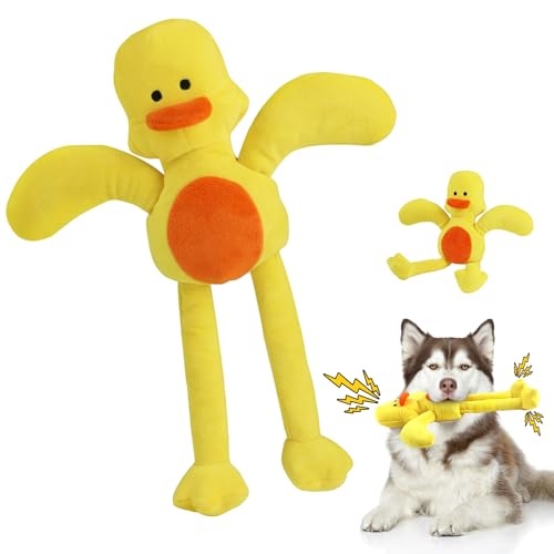 MASBRILL Puppy Hundespielzeug, Plüsch Hundespielzeug für kleine mittlere Rassen, Interaktives Hundekauspielzeug, um sie beschäftigt zu halten, Gelb MASBRILL Puppy Hundespielzeug, Plüsch Hundespielzeug für kleine mittlere Rassen, Interaktives Hundekauspielzeug, um sie beschäftigt zu halten, Gelb von MASBRILL