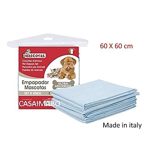 MASCOTAS Set mit 8 absorbierenden Matten, 60 x 60 cm von Mascotas
