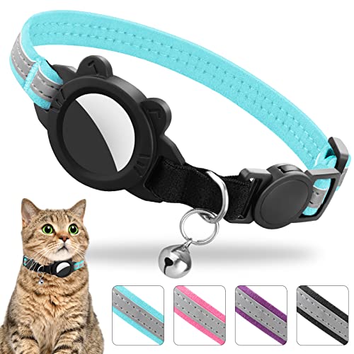 MASERFOLA AirTag Katzenhalsband, Reflektierend Katzenhalsbänder mit Apple Airtag Halter MASERFOLA AirTag Katzenhalsband, Reflektierend Katzenhalsbänder mit Apple Airtag Halter von MASERFOLA