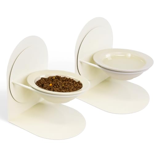 2er-Pack verstellbare Katzennäpfe mit magnetischem Eisenständer & Keramiknäpfe – doppelt höhenverstellbar und winkelverstellbar, rutschfestes Design für bequemes Füttern 2er-Pack verstellbare Katzennäpfe mit magnetischem Eisenständer & Keramiknäpfe – doppelt höhenverstellbar und winkelverstellbar, rutschfestes Design für bequemes Füttern von MASHDE
