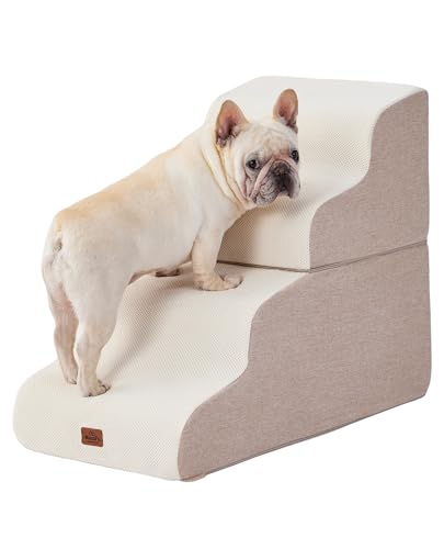 MASSFU Gebogene Hundetreppe Rampe für kleine Hunde und Katzen, 57,9 cm H, 4-stufige Hundetreppe für Couch, Sofa und Stuhl, Haustiertreppe für Katzen, rutschfeste ausgewogene Haustiertreppe im MASSFU Gebogene Hundetreppe Rampe für kleine Hunde und Katzen, 57,9 cm H, 4-stufige Hundetreppe für Couch, Sofa und Stuhl, Haustiertreppe für Katzen, rutschfeste ausgewogene Haustiertreppe im von MASSFU