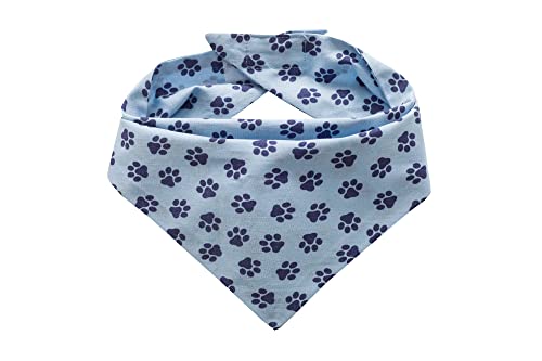 Hunde Bandana Kopftücher Hundehalstuch Dreieckstuch für Kleine, Mittelgroße und Große Hunde (Blau, L) von MATE FOR DOGS