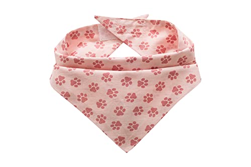Hunde Bandana Kopftücher Hundehalstuch Dreieckstuch für Kleine, Mittelgroße und Große Hunde (Rosa, M) von MATE FOR DOGS