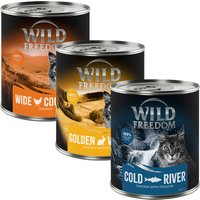 Sparpaket Wild Freedom Adult 12 x 800 g - Mix (2 x Huhn, 2 x Seelachs, 2 x Kaninchen) von Wild Freedom