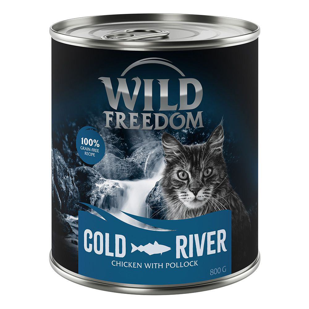 Wild Freedom Adult 6 x 800 g - getreidefreie Rezeptur - Cold River - Seelachs & Huhn von Wild Freedom