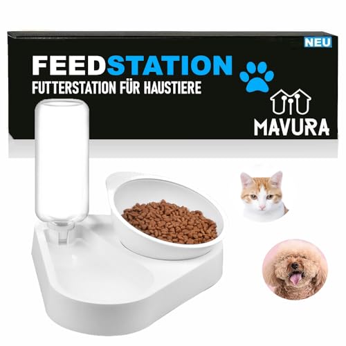 FEEDSTATION Set Futternapf Fressnapf Futterautomat Futterspender FEEDSTATION Set Futternapf Fressnapf Futterautomat Futterspender von MAVURA