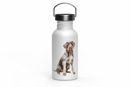 MAXIKIWI - Einwandige Edelstahl-Trinkflasche mit Schraubverschluss und Griff, nicht isoliert, leicht, BPA-frei, auslaufsicher, Hunderasse, 500 ml MAXIKIWI - Einwandige Edelstahl-Trinkflasche mit Schraubverschluss und Griff, nicht isoliert, leicht, BPA-frei, auslaufsicher, Hunderasse, 500 ml von MAXIKIWI
