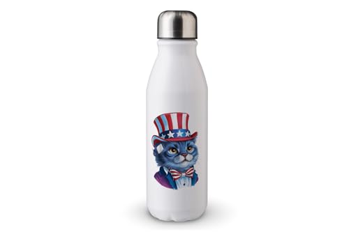 MAXIKIWI - Einwandige Wasserflasche mit Schraubverschluss, nicht isoliert, leicht, Aluminium, BPA-frei, auslaufsicher - Cat USA 224 Trending 1222175-500ml MAXIKIWI - Einwandige Wasserflasche mit Schraubverschluss, nicht isoliert, leicht, Aluminium, BPA-frei, auslaufsicher - Cat USA 224 Trending 1222175-500ml von MAXIKIWI