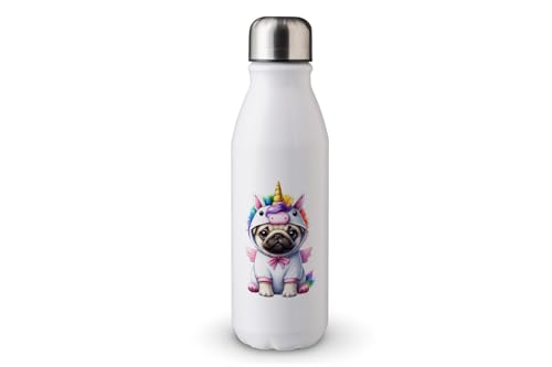 MAXIKIWI - Einwandige Wasserflasche mit Schraubverschluss, nicht isoliert, leichtes Aluminium, BPA-frei, auslaufsicher, Einhorn-Kostüm für Hunde, 500 ml MAXIKIWI - Einwandige Wasserflasche mit Schraubverschluss, nicht isoliert, leichtes Aluminium, BPA-frei, auslaufsicher, Einhorn-Kostüm für Hunde, 500 ml von MAXIKIWI