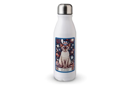 MAXIKIWI - Einwandige Wasserflasche mit Schraubverschluss, nicht isoliert, leichtes Aluminium, BPA-frei, auslaufsicher, Happy 4th Of Juli Cat - 500 ml MAXIKIWI - Einwandige Wasserflasche mit Schraubverschluss, nicht isoliert, leichtes Aluminium, BPA-frei, auslaufsicher, Happy 4th Of Juli Cat - 500 ml von MAXIKIWI