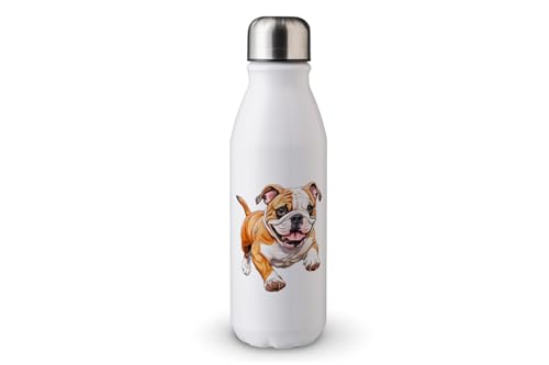 MAXIKIWI - Einwandige Wasserflasche mit Schraubverschluss, nicht isoliert, leichtes Aluminium, BPA-frei, auslaufsicher, Happy Dog Running - 500 ml MAXIKIWI - Einwandige Wasserflasche mit Schraubverschluss, nicht isoliert, leichtes Aluminium, BPA-frei, auslaufsicher, Happy Dog Running - 500 ml von MAXIKIWI