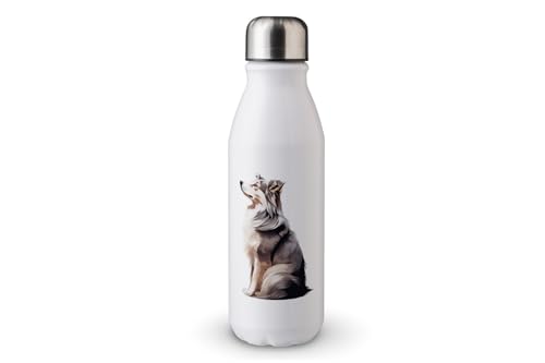 MAXIKIWI - Einwandige Wasserflasche mit Schraubverschluss, nicht isoliert, leichtes Aluminium, BPA-frei, auslaufsicher, Hunde, die oben sitzen, 500 ml MAXIKIWI - Einwandige Wasserflasche mit Schraubverschluss, nicht isoliert, leichtes Aluminium, BPA-frei, auslaufsicher, Hunde, die oben sitzen, 500 ml von MAXIKIWI