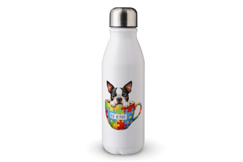MAXIKIWI - Einwandige Wasserflasche mit Schraubverschluss, nicht isoliert, leichtes Aluminium, BPA-frei, auslaufsicher, Hunde-Bewusstsein für Autismus, 500 ml MAXIKIWI - Einwandige Wasserflasche mit Schraubverschluss, nicht isoliert, leichtes Aluminium, BPA-frei, auslaufsicher, Hunde-Bewusstsein für Autismus, 500 ml von MAXIKIWI