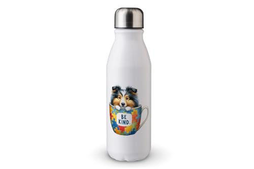 MAXIKIWI - Einwandige Wasserflasche mit Schraubverschluss, nicht isoliert, leichtes Aluminium, BPA-frei, auslaufsicher, Hunde-Bewusstsein für Autismus, 500 ml MAXIKIWI - Einwandige Wasserflasche mit Schraubverschluss, nicht isoliert, leichtes Aluminium, BPA-frei, auslaufsicher, Hunde-Bewusstsein für Autismus, 500 ml von MAXIKIWI