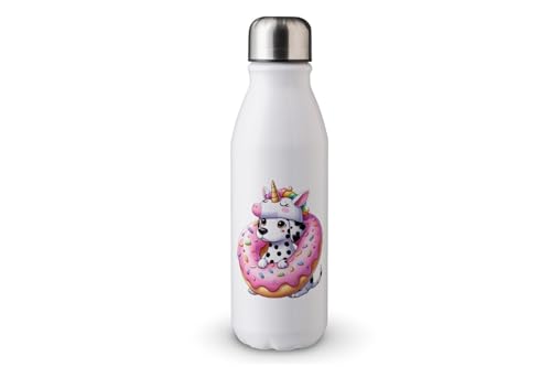 MAXIKIWI - Einwandige Wasserflasche mit Schraubverschluss, nicht isoliert, leichtes Aluminium, BPA-frei, auslaufsicher, Hunde-Einhorn und Donut, 500 ml MAXIKIWI - Einwandige Wasserflasche mit Schraubverschluss, nicht isoliert, leichtes Aluminium, BPA-frei, auslaufsicher, Hunde-Einhorn und Donut, 500 ml von MAXIKIWI
