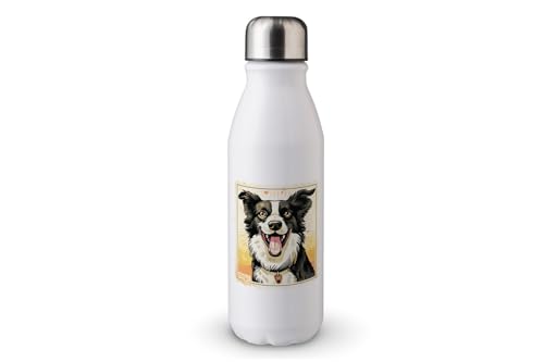 MAXIKIWI - Einwandige Wasserflasche mit Schraubverschluss, nicht isoliert, leichtes Aluminium, BPA-frei, auslaufsicher, Hunde-Vintage-Stempel, 500 ml MAXIKIWI - Einwandige Wasserflasche mit Schraubverschluss, nicht isoliert, leichtes Aluminium, BPA-frei, auslaufsicher, Hunde-Vintage-Stempel, 500 ml von MAXIKIWI