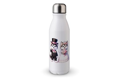 MAXIKIWI - Einwandige Wasserflasche mit Schraubverschluss, nicht isoliert, leichtes Aluminium, BPA-frei, auslaufsicher, Hundebräutigam, 500 ml MAXIKIWI - Einwandige Wasserflasche mit Schraubverschluss, nicht isoliert, leichtes Aluminium, BPA-frei, auslaufsicher, Hundebräutigam, 500 ml von MAXIKIWI