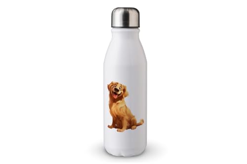 MAXIKIWI - Einwandige Wasserflasche mit Schraubverschluss, nicht isoliert, leichtes Aluminium, BPA-frei, auslaufsicher, Hundekarikaturgrafiken, 500 ml MAXIKIWI - Einwandige Wasserflasche mit Schraubverschluss, nicht isoliert, leichtes Aluminium, BPA-frei, auslaufsicher, Hundekarikaturgrafiken, 500 ml von MAXIKIWI