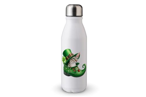 MAXIKIWI - Einwandige Wasserflasche mit Schraubverschluss, nicht isoliert, leichtes Aluminium, BPA-frei, auslaufsicher, Katzenschuhe für StPatricks Day - 500 ml MAXIKIWI - Einwandige Wasserflasche mit Schraubverschluss, nicht isoliert, leichtes Aluminium, BPA-frei, auslaufsicher, Katzenschuhe für StPatricks Day - 500 ml von MAXIKIWI