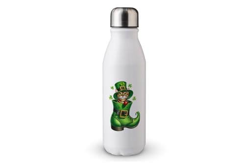 MAXIKIWI - Einwandige Wasserflasche mit Schraubverschluss, nicht isoliert, leichtes Aluminium, BPA-frei, auslaufsicher, Katzenschuhe für StPatricks Day - 500 ml MAXIKIWI - Einwandige Wasserflasche mit Schraubverschluss, nicht isoliert, leichtes Aluminium, BPA-frei, auslaufsicher, Katzenschuhe für StPatricks Day - 500 ml von MAXIKIWI