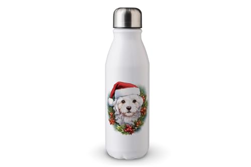 MAXIKIWI - Einwandige Wasserflasche mit Schraubverschluss, nicht isoliert, leichtes Aluminium, BPA-frei, auslaufsicher, Motiv: Weihnachtskranz, 2-500 ml MAXIKIWI - Einwandige Wasserflasche mit Schraubverschluss, nicht isoliert, leichtes Aluminium, BPA-frei, auslaufsicher, Motiv: Weihnachtskranz, 2-500 ml von MAXIKIWI