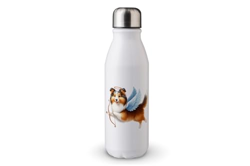 MAXIKIWI - Einwandige Wasserflasche mit Schraubverschluss, nicht isoliert, leichtes Aluminium, BPA-frei, auslaufsicher, entzückende Hunde als Amor, 500 ml MAXIKIWI - Einwandige Wasserflasche mit Schraubverschluss, nicht isoliert, leichtes Aluminium, BPA-frei, auslaufsicher, entzückende Hunde als Amor, 500 ml von MAXIKIWI