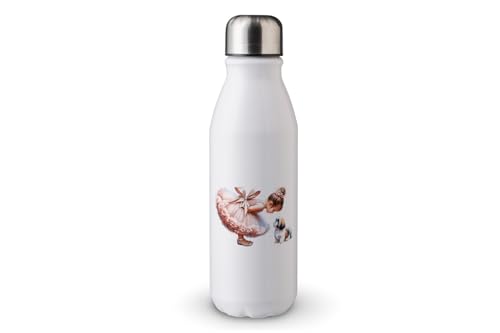 MAXIKIWI - Einwandige Wasserflasche mit Schraubverschluss, nicht isoliert, leichtes Aluminium, BPA-frei, auslaufsicher, kleines Mädchen mit Hunden, 500 ml MAXIKIWI - Einwandige Wasserflasche mit Schraubverschluss, nicht isoliert, leichtes Aluminium, BPA-frei, auslaufsicher, kleines Mädchen mit Hunden, 500 ml von MAXIKIWI