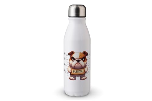 MAXIKIWI - Einwandige Wasserflasche mit Schraubverschluss, nicht isoliert, leichtes Aluminium, BPA-frei, auslaufsicher, wütender und trauriger Hund, 500 ml MAXIKIWI - Einwandige Wasserflasche mit Schraubverschluss, nicht isoliert, leichtes Aluminium, BPA-frei, auslaufsicher, wütender und trauriger Hund, 500 ml von MAXIKIWI