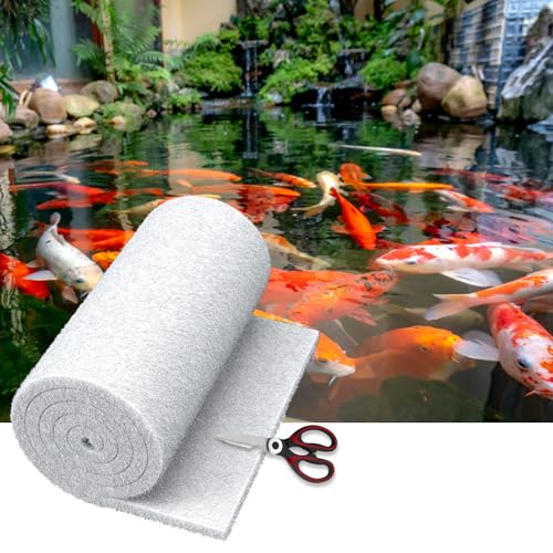 MAXTBEE Klassisches Teichfilter-Pad, 45,7 x 91,4 x 2,5 cm, weiß, dickere, wiederverwendbare, waschbare Pad, Fischteich-Filtermaterial für Teiche, Aquarium MAXTBEE Klassisches Teichfilter-Pad, 45,7 x 91,4 x 2,5 cm, weiß, dickere, wiederverwendbare, waschbare Pad, Fischteich-Filtermaterial für Teiche, Aquarium von MAXTBEE