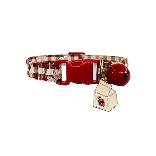 Hundehalsband, Katzenhalsband, Katzenhalsband, niedliche Glöckchen-Cartoon-Halskette, verstellbares Halsband, Avocado-Anhänger, kariertes Katzenhalsband, Katzenwelpe, Haustier, Katzenzubehör ( Color : Hundehalsband, Katzenhalsband, Katzenhalsband, niedliche Glöckchen-Cartoon-Halskette, verstellbares Halsband, Avocado-Anhänger, kariertes Katzenhalsband, Katzenwelpe, Haustier, Katzenzubehör ( Color : von MAYABI