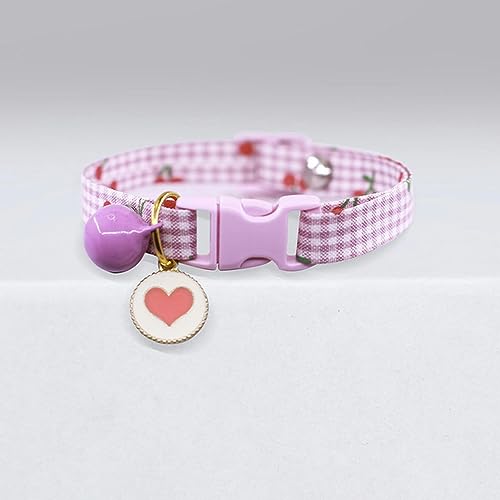 Hundehalsband, Katzenhalsband, Katzenhalsband, niedliche Glöckchen-Cartoon-Halskette, verstellbares Halsband, Avocado-Anhänger, kariertes Katzenhalsband, Katzenwelpe, Haustier, Katzenzubehör ( Color : Hundehalsband, Katzenhalsband, Katzenhalsband, niedliche Glöckchen-Cartoon-Halskette, verstellbares Halsband, Avocado-Anhänger, kariertes Katzenhalsband, Katzenwelpe, Haustier, Katzenzubehör ( Color : von MAYABI