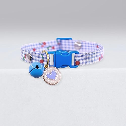 Hundehalsband, Katzenhalsband, Katzenhalsband, niedliche Glöckchen-Cartoon-Halskette, verstellbares Halsband, Avocado-Anhänger, kariertes Katzenhalsband, Katzenwelpe, Haustier, Katzenzubehör ( Color : Hundehalsband, Katzenhalsband, Katzenhalsband, niedliche Glöckchen-Cartoon-Halskette, verstellbares Halsband, Avocado-Anhänger, kariertes Katzenhalsband, Katzenwelpe, Haustier, Katzenzubehör ( Color : von MAYABI