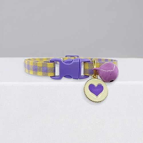 Hundehalsband, Katzenhalsband, Katzenhalsband, niedliche Glöckchen-Cartoon-Halskette, verstellbares Halsband, Avocado-Anhänger, kariertes Katzenhalsband, Katzenwelpe, Haustier, Katzenzubehör ( Color : Hundehalsband, Katzenhalsband, Katzenhalsband, niedliche Glöckchen-Cartoon-Halskette, verstellbares Halsband, Avocado-Anhänger, kariertes Katzenhalsband, Katzenwelpe, Haustier, Katzenzubehör ( Color : von MAYABI