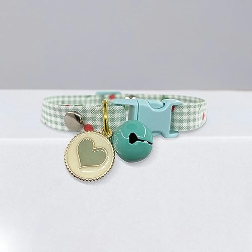 Hundehalsband, Katzenhalsband, Katzenhalsband, niedliche Glöckchen-Cartoon-Halskette, verstellbares Halsband, Avocado-Anhänger, kariertes Katzenhalsband, Katzenwelpe, Haustier, Katzenzubehör ( Color : Hundehalsband, Katzenhalsband, Katzenhalsband, niedliche Glöckchen-Cartoon-Halskette, verstellbares Halsband, Avocado-Anhänger, kariertes Katzenhalsband, Katzenwelpe, Haustier, Katzenzubehör ( Color : von MAYABI