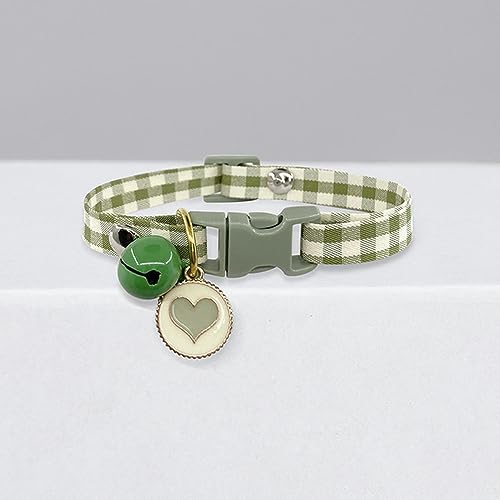 Hundehalsband, Katzenhalsband, Katzenhalsband, niedliche Glöckchen-Cartoon-Halskette, verstellbares Halsband, Avocado-Anhänger, kariertes Katzenhalsband, Katzenwelpe, Haustier, Katzenzubehör ( Color : Hundehalsband, Katzenhalsband, Katzenhalsband, niedliche Glöckchen-Cartoon-Halskette, verstellbares Halsband, Avocado-Anhänger, kariertes Katzenhalsband, Katzenwelpe, Haustier, Katzenzubehör ( Color : von MAYABI