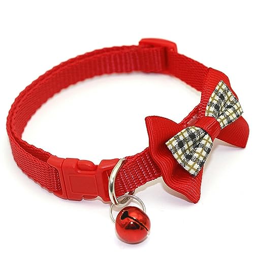 Hundehalsband, Katzenhalsband, Katzenhalsband, verstellbar, niedliche Fliege, Glöckchen-Anhänger, Halskette, Katzen- und Hundehalsband, modische Krawatte, Sicherheitsschnalle, Haustierzubehör ( Color Hundehalsband, Katzenhalsband, Katzenhalsband, verstellbar, niedliche Fliege, Glöckchen-Anhänger, Halskette, Katzen- und Hundehalsband, modische Krawatte, Sicherheitsschnalle, Haustierzubehör ( Color von MAYABI
