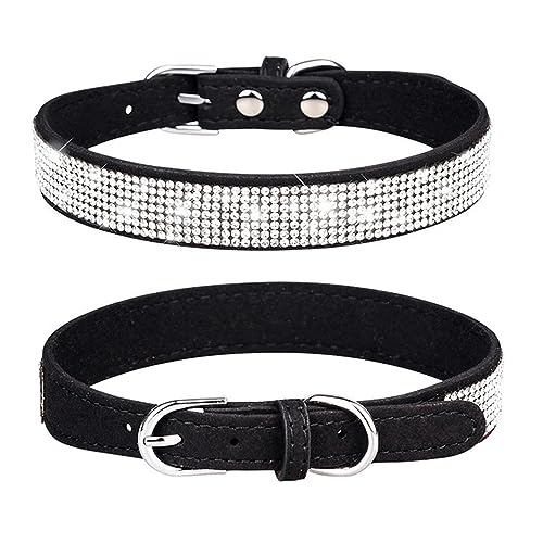 Hundehalsband, Katzenhalsband, XS/S/M/L-Faser-Kristallhalsband for Welpen und Katzen, Blitz-Strass-Hundehalsband, Zinklegierungsschnalle, Hundehalsband, Heimtierbedarf ( Color : Black , Size : 42 2.0C Hundehalsband, Katzenhalsband, XS/S/M/L-Faser-Kristallhalsband for Welpen und Katzen, Blitz-Strass-Hundehalsband, Zinklegierungsschnalle, Hundehalsband, Heimtierbedarf ( Color : Black , Size : 42 2.0C von MAYABI
