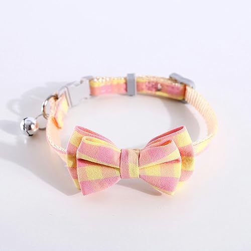 Hundehalsband, Katzenhalsband, farbig kariert, Katzenhalsband mit Glöckchen, verstellbare Kaninchen-Halskette, niedliche Schleife, Welpen, Fliege, gestreift, Haustiere, Kätzchen, Chihuahua-Halsbänder Hundehalsband, Katzenhalsband, farbig kariert, Katzenhalsband mit Glöckchen, verstellbare Kaninchen-Halskette, niedliche Schleife, Welpen, Fliege, gestreift, Haustiere, Kätzchen, Chihuahua-Halsbänder von MAYABI