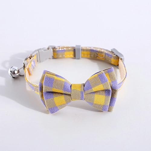 Hundehalsband, Katzenhalsband, farbig kariert, Katzenhalsband mit Glöckchen, verstellbare Kaninchen-Halskette, niedliche Schleife, Welpen, Fliege, gestreift, Haustiere, Kätzchen, Chihuahua-Halsbänder Hundehalsband, Katzenhalsband, farbig kariert, Katzenhalsband mit Glöckchen, verstellbare Kaninchen-Halskette, niedliche Schleife, Welpen, Fliege, gestreift, Haustiere, Kätzchen, Chihuahua-Halsbänder von MAYABI