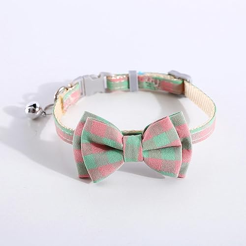 Hundehalsband, Katzenhalsband, farbig kariert, Katzenhalsband mit Glöckchen, verstellbare Kaninchen-Halskette, niedliche Schleife, Welpen, Fliege, gestreift, Haustiere, Kätzchen, Chihuahua-Halsbänder Hundehalsband, Katzenhalsband, farbig kariert, Katzenhalsband mit Glöckchen, verstellbare Kaninchen-Halskette, niedliche Schleife, Welpen, Fliege, gestreift, Haustiere, Kätzchen, Chihuahua-Halsbänder von MAYABI