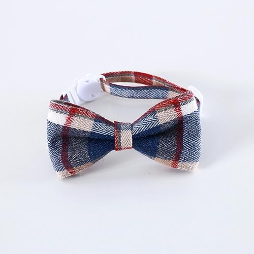 Hundehalsband, Katzenhalsband, karierte Schleife, Haustiere, Katzenhalsbänder, verstellbare Welpen-Chihuahua-Halskette, Sicherheitsschnalle, Kätzchen-Fliege, Kaninchen-Krawatte ( Color : Blu , Size : Hundehalsband, Katzenhalsband, karierte Schleife, Haustiere, Katzenhalsbänder, verstellbare Welpen-Chihuahua-Halskette, Sicherheitsschnalle, Kätzchen-Fliege, Kaninchen-Krawatte ( Color : Blu , Size : von MAYABI