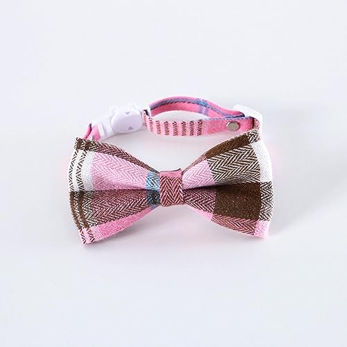 Hundehalsband, Katzenhalsband, karierte Schleife, Haustiere, Katzenhalsbänder, verstellbare Welpen-Chihuahua-Halskette, Sicherheitsschnalle, Kätzchen-Fliege, Kaninchen-Krawatte ( Color : Roze , Size : Hundehalsband, Katzenhalsband, karierte Schleife, Haustiere, Katzenhalsbänder, verstellbare Welpen-Chihuahua-Halskette, Sicherheitsschnalle, Kätzchen-Fliege, Kaninchen-Krawatte ( Color : Roze , Size : von MAYABI