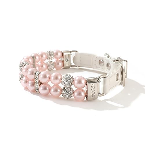 Hundehalsband, Katzenhalsband, verstellbares Hundehalsband, Perlenhalsband for Hunde, PU-Leder, Kunstperlen-Rhinestone. Wunderschönes Hundehalsband, dekorative Accessoires for Hunde und Katzen ( Color Hundehalsband, Katzenhalsband, verstellbares Hundehalsband, Perlenhalsband for Hunde, PU-Leder, Kunstperlen-Rhinestone. Wunderschönes Hundehalsband, dekorative Accessoires for Hunde und Katzen ( Color von MAYABI
