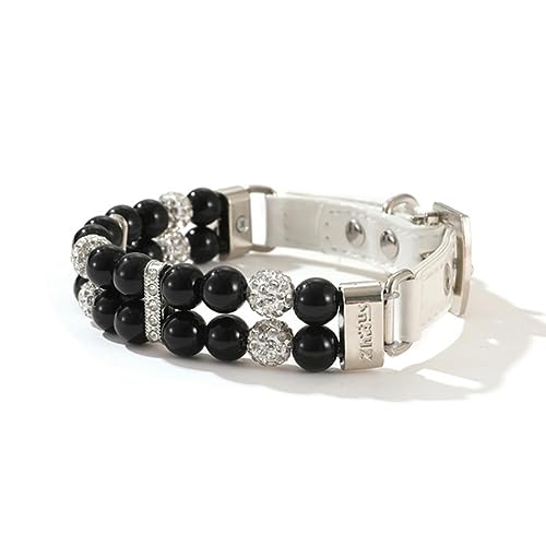 Hundehalsband, Katzenhalsband, verstellbares Hundehalsband, Perlenhalsband for Hunde, PU-Leder, Kunstperlen-Rhinestone. Wunderschönes Hundehalsband, dekorative Accessoires for Hunde und Katzen ( Color Hundehalsband, Katzenhalsband, verstellbares Hundehalsband, Perlenhalsband for Hunde, PU-Leder, Kunstperlen-Rhinestone. Wunderschönes Hundehalsband, dekorative Accessoires for Hunde und Katzen ( Color von MAYABI