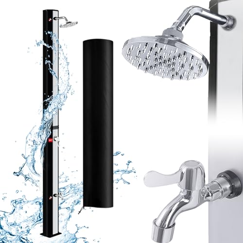 MAYTIIMO Solardusche 35 Liter Solar Gartendusche Außendusche Warmes Wasser max. 60°C Pooldusche Camping ohne Stromanschluss mit Duschkopf, Wasserhahn & Gartenschlauch Anschluss, Silber MAYTIIMO Solardusche 35 Liter Solar Gartendusche Außendusche Warmes Wasser max. 60°C Pooldusche Camping ohne Stromanschluss mit Duschkopf, Wasserhahn & Gartenschlauch Anschluss, Silber von MAYTIIMO