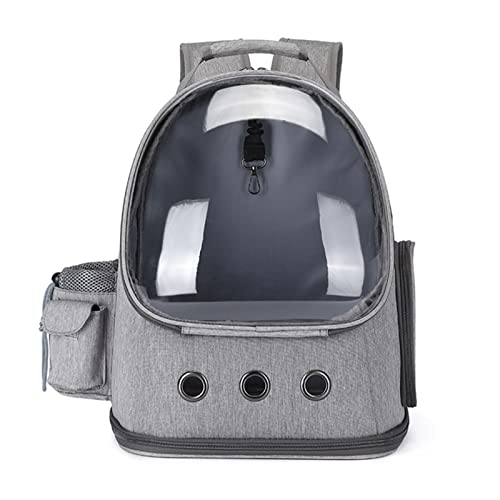 MAZLJ Hundetransportbox Faltbar Kleine Hunde Katze Tragetaschen Transportboxen Trageboxen Hundekäfig Faltbare Tiertransportbox Mode Transparent und Atmungsaktiv 20L,Gray,35X43X26cm von MAZLJ