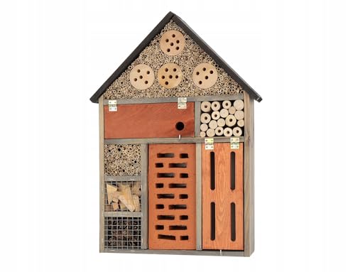 MAZUR Insektenhotel Groß aus Holz |Insektenhaus | Nisthilfe und Schutz | Nützlinge | Naturbelassenes Bienenhotel | für Verschiedene Fluginsekten, Schmetterlinge, Marienkäfer MAZUR Insektenhotel Groß aus Holz |Insektenhaus | Nisthilfe und Schutz | Nützlinge | Naturbelassenes Bienenhotel | für Verschiedene Fluginsekten, Schmetterlinge, Marienkäfer von MAZUR