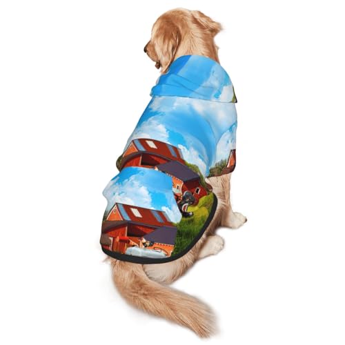 Company Kapuzenpullover für mittelgroße bis große Hunde, warm, weich, atmungsaktiv, leicht zu tragen, für Winter und Herbst, Haustiermantel Company Kapuzenpullover für mittelgroße bis große Hunde, warm, weich, atmungsaktiv, leicht zu tragen, für Winter und Herbst, Haustiermantel von MBCbjg